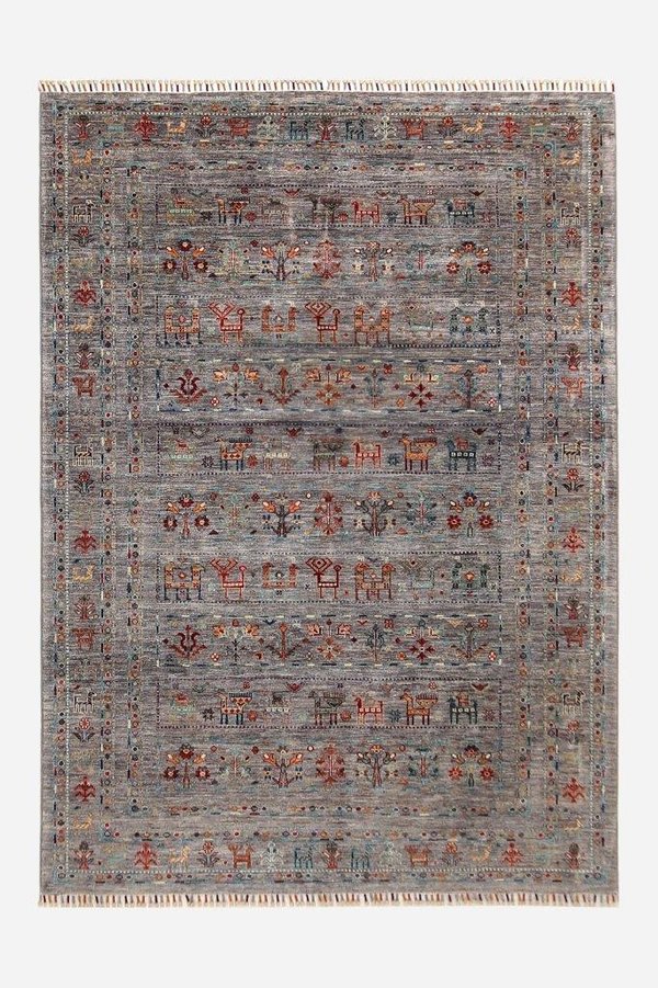 Shabargan, reine Wolle, fein, ca. 239 x 174 cm, neu, Artikel-Nr. 0119