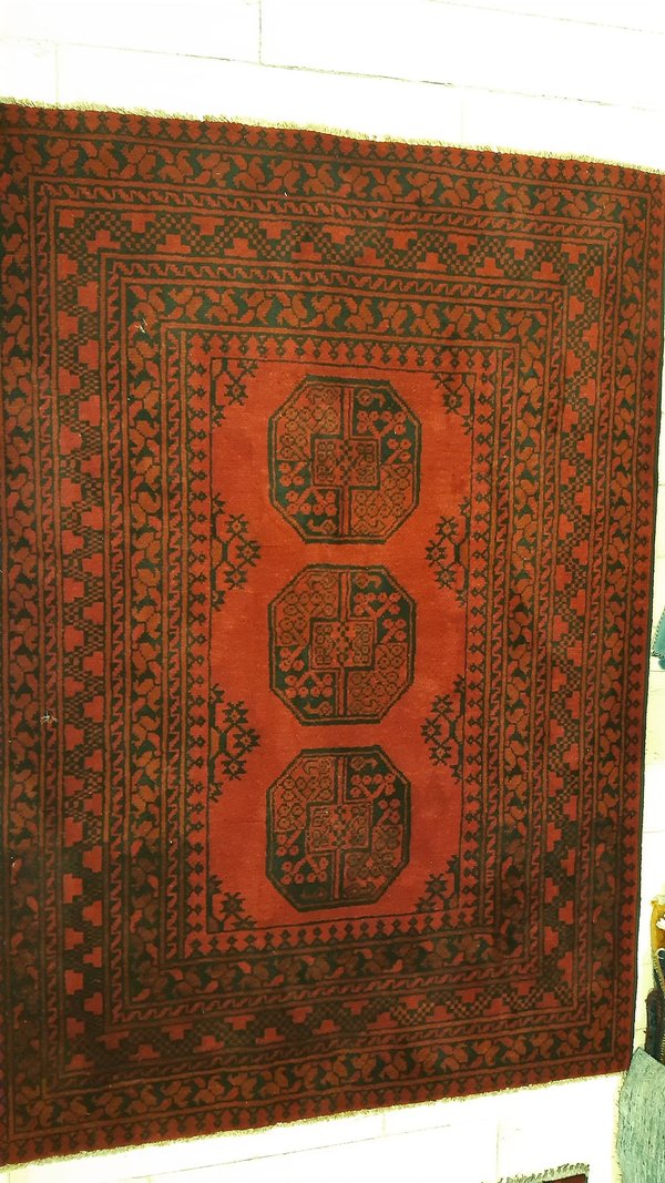 Afghan, ca. 126x180 cm, reine Wolle, neu, Artikel-Nr. 0155
